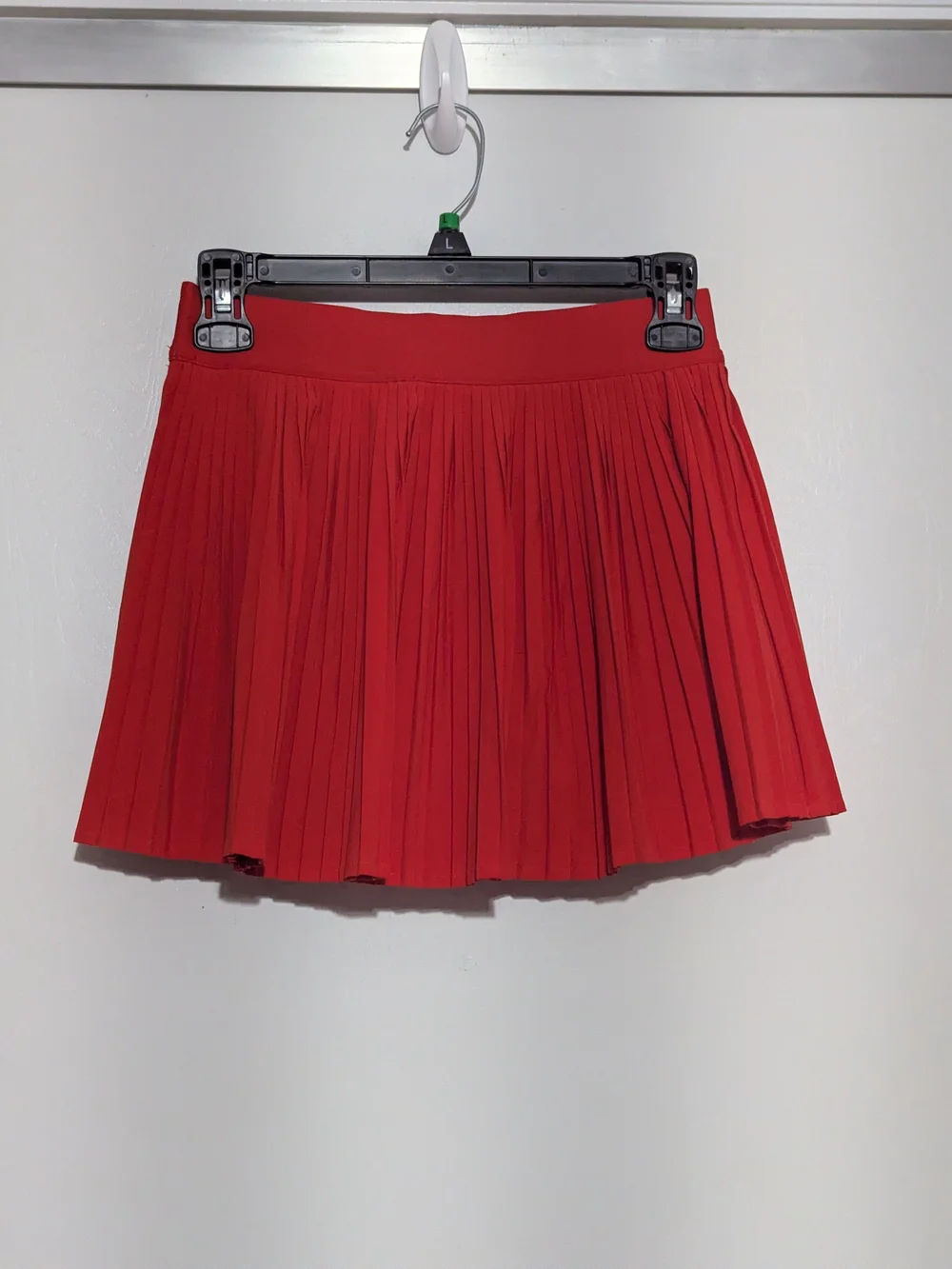lululemon athletica Red Pleated Skater Skirt